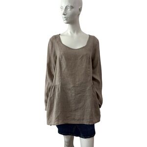 Flax Linen Tunic Top